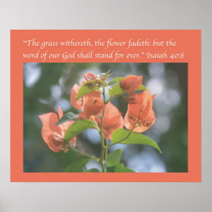 Isaiah 40:8affisch (Alabama Poster