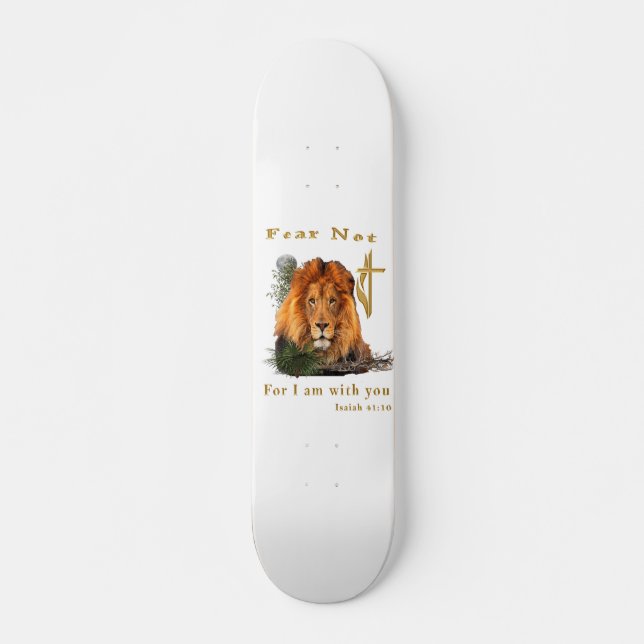 Isaiah 41:10 artiklar skateboard bräda 19,5 cm (Framsida)