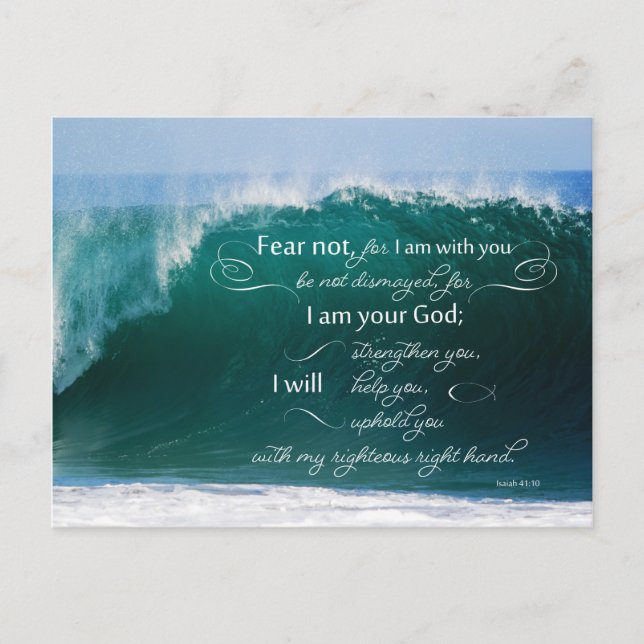 Isaiah 41 10 Bible Verse Postcards Vykort (Framsida)