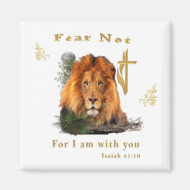 Isaiah 41:10 Christian Magnet (Framsidan)