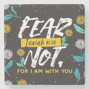 Isaiah 41:10 - Frukta inte inspirerande bibelverse Stenunderlägg