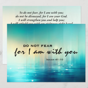 Isaiah 41:10 fruktar inte dubbla, platta kort