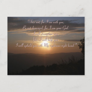 Isaiah 41;10 Idéella unika presentationer Vykort