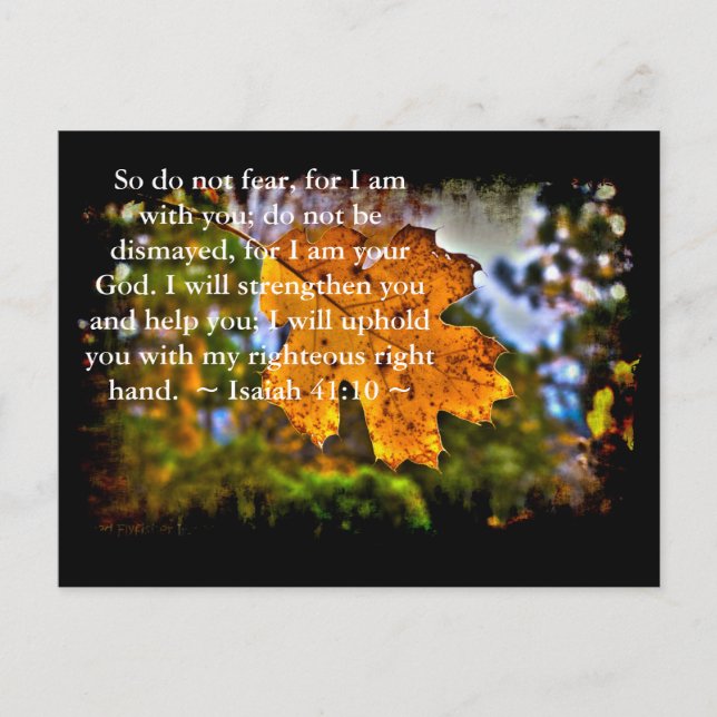 Isaiah 41:10 II Vykort (Framsida)