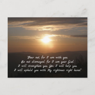 Isaiah 41;10 inspirerande vykort