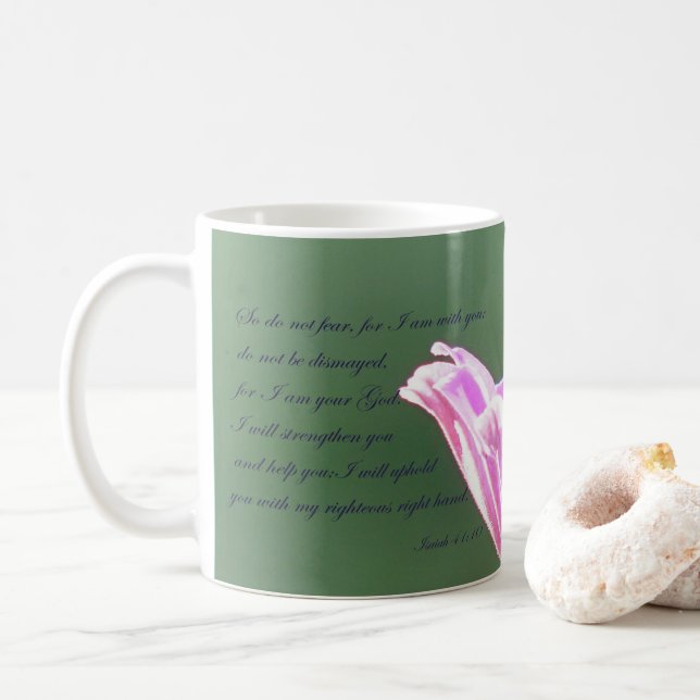Isaiah 41:10 kaffemugg (Med munk)
