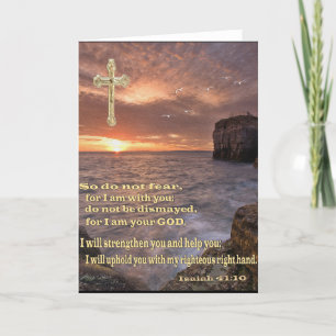 Isaiah 41: 10 kristna kort