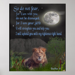 Isaiah 41: 10 kristna poster