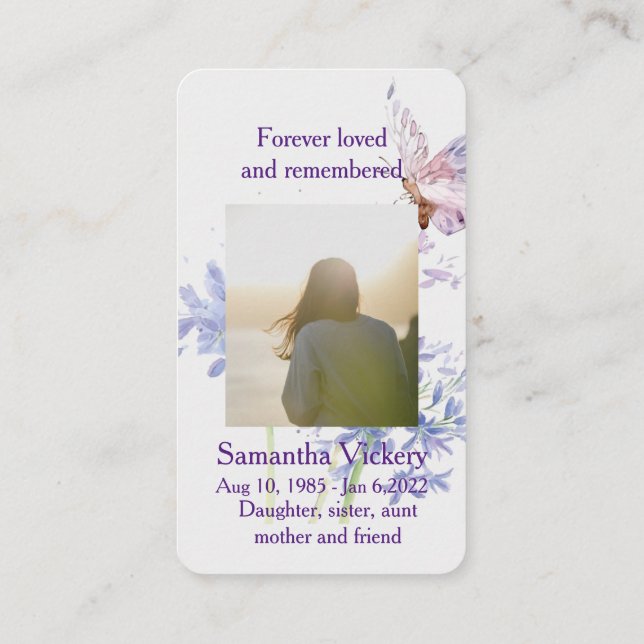 Isaiah 41:10 Minneskort för skriptminnen Visitkort (Baksida)