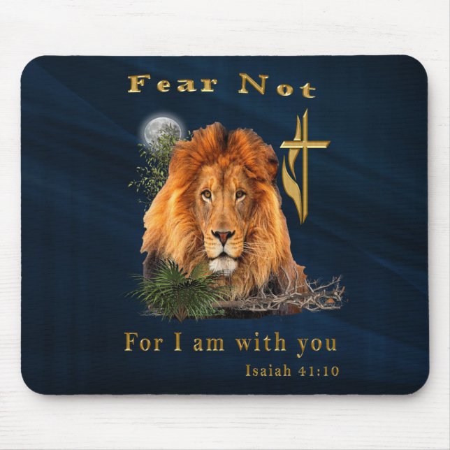 Isaiah 41:10 mousepad musmatta (Framsidan)