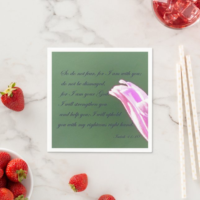 Isaiah 41:10 pappersservett (Insitu)