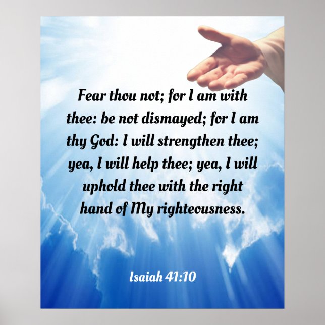 Isaiah 41:10 poster (Framsidan)