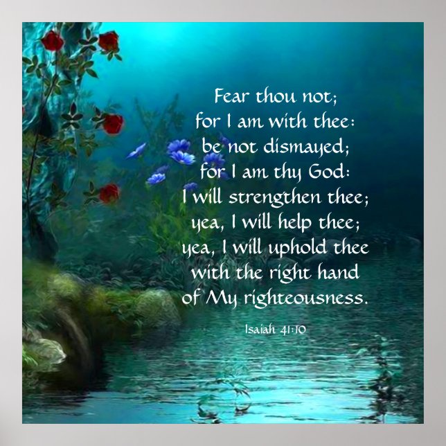 Isaiah 41:10 poster (Framsidan)