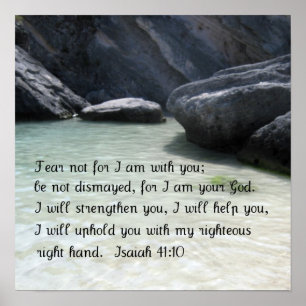 Isaiah 41:10 poster