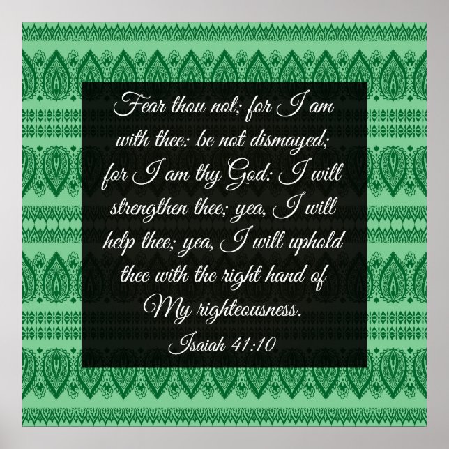 Isaiah 41:10 poster (Framsidan)