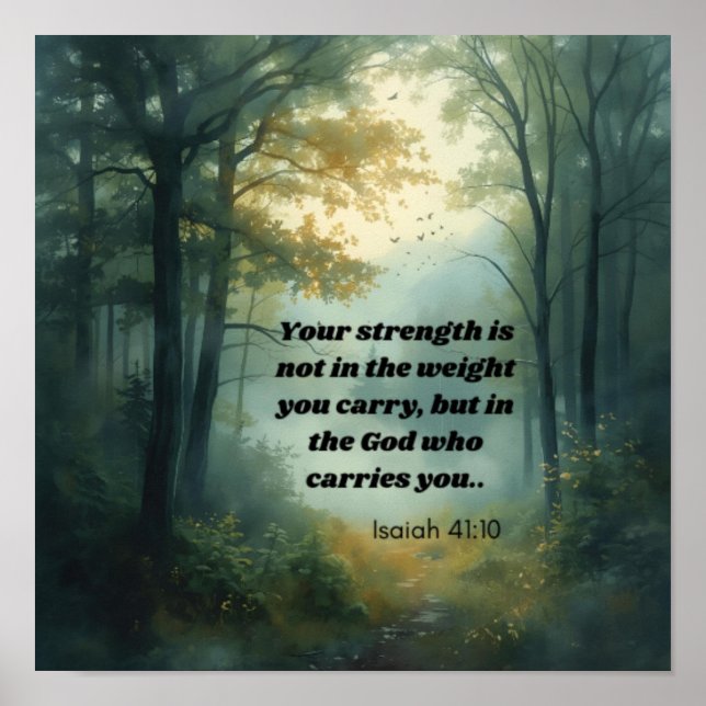 Isaiah 41:10 poster (Framsidan)
