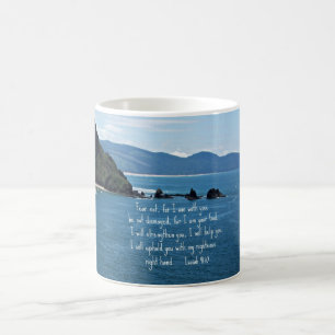 Isaiah 41:10 Rädsla inte för att jag är med dig.. Kaffemugg