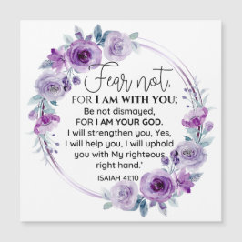 Isaiah 41:10 Rädsla inte för Blommigt av Lila