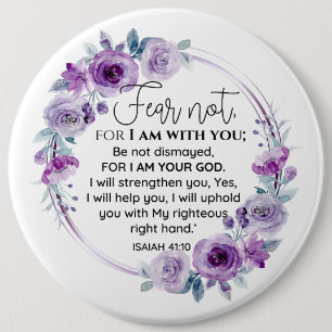 Isaiah 41:10 Rädsla inte för Blommigt av Lila Knapp