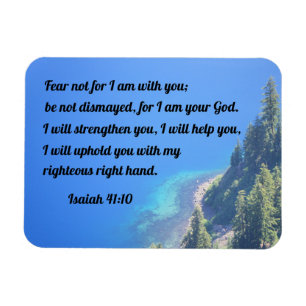 Isaiah 41:10 Rädsla inte, för jag är med dig Magnet