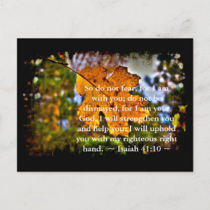 Isaiah 41:10 vykort