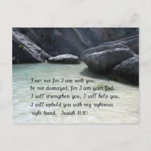 Isaiah 41:10 vykort