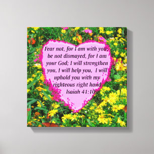 ISAIAH 41:10 WILDFLOWER PHOTO DESIGN CANVASTRYCK