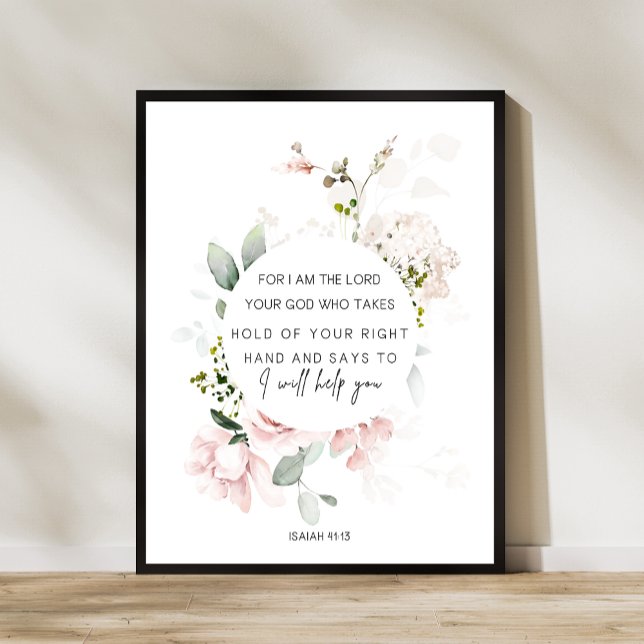 Isaiah 41:13 Bible Verse Poster (Skapare uppladdad)