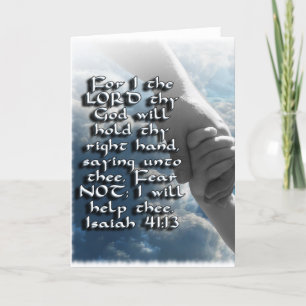 ISAIAH 41:13 FRUKTAR INTE - JAG HÅLLER DIN HAND KORT