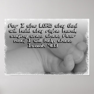 ISAIAH 41:13 RÄDSLA INTE - POSTER