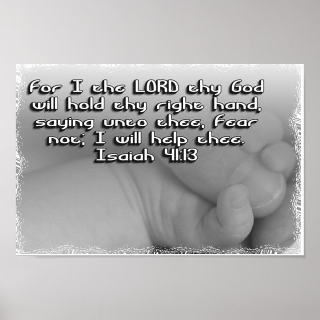 ISAIAH 41:13 RÄDSLA INTE - POSTER (Framsidan)