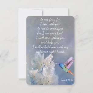 Isaiah 41:1 Bible Scripture Tack Anpassningsbar Kort