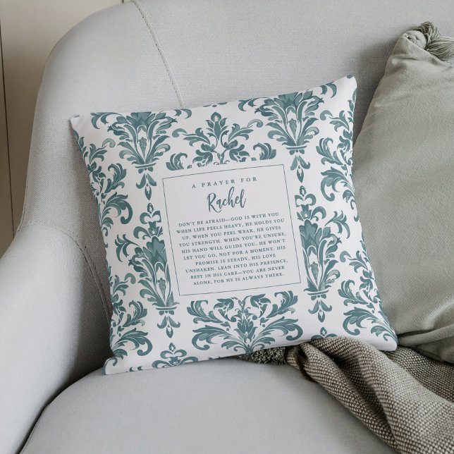 Isaiah 41:40 Anpassningsbar Prayer för hennes Keep Kudde (Custom Prayer Pillow – Add a Name for a Personalized Christian Keepsake Gift)