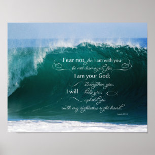 Isaiah 41 Verseaffisch för 10 bibel Poster