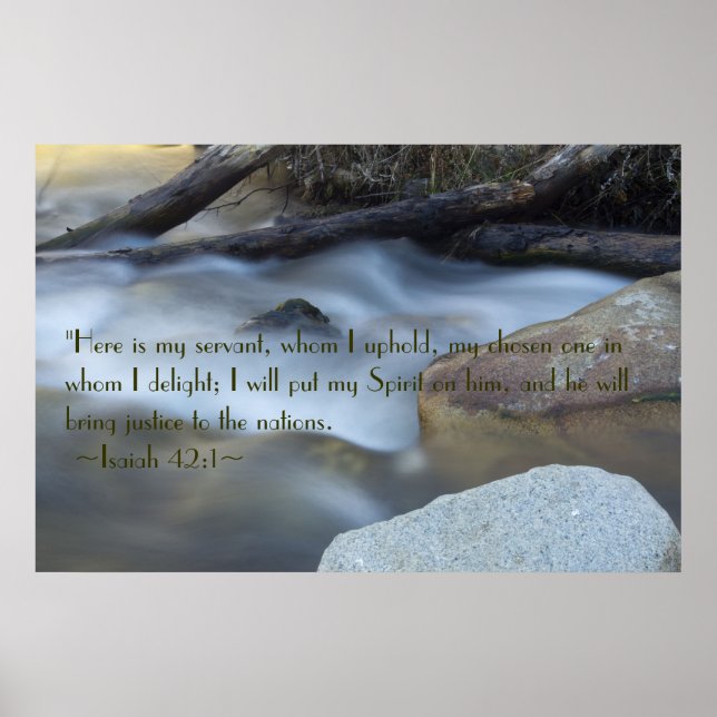 Isaiah 42:1 Poster (Framsidan)