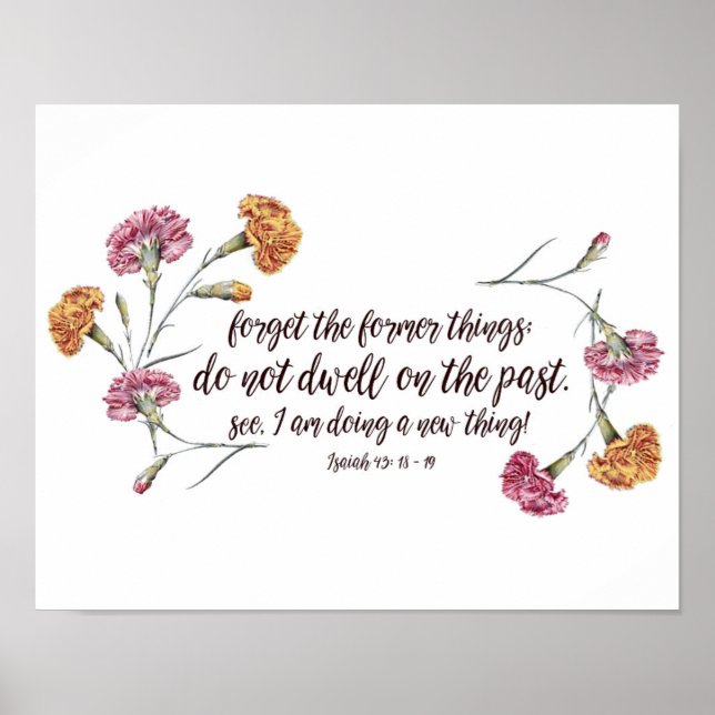 Isaiah 43:18-19 poster (Framsidan)