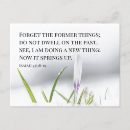 Isaiah 43:18 Jag gör en NY Bible Verse SAK Vykort