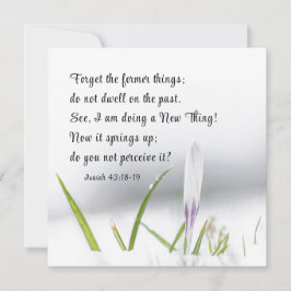 Isaiah 43:18 Jag gör ett nytt bibelkort för SAK