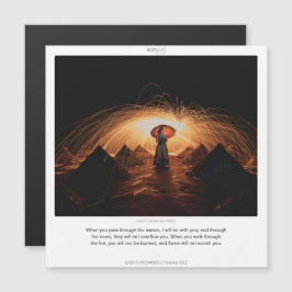 Isaiah 43:2 GOD'S PROMISES SCRIPIX magnetiskt kort