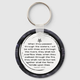 Isaiah 43:2 KJV Keychain | per skriptform Nyckelring