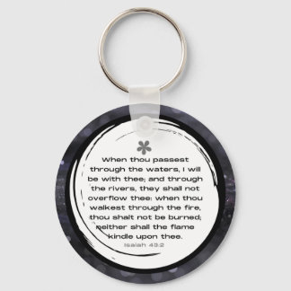 Isaiah 43:2 KJV Keychain | per skriptform Nyckelring