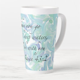 Isaiah 43:2 När du går... Latte Mugg