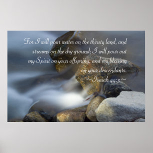 Isaiah 44:3 Poster