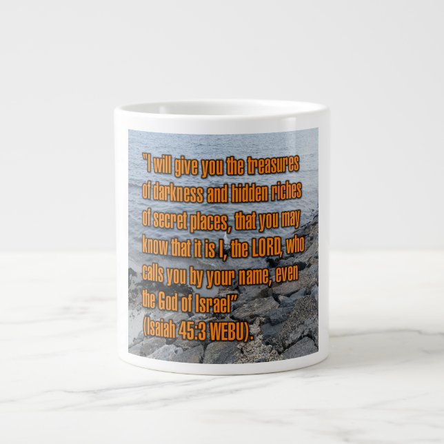 Isaiah 45:3 WEBU Mugg Jumbo Mugg (Framsidan)
