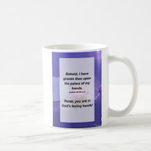 Isaiah 49:16 Behold, jag har sårat på Kaffemugg