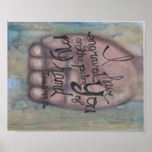 Isaiah 49:16affisch poster