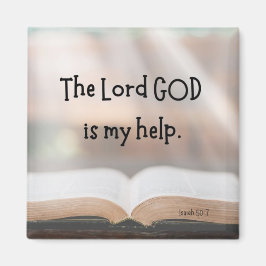 Isaiah 50:7 2-tums magnet