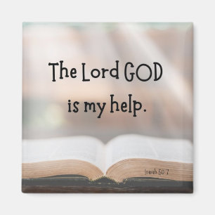 Isaiah 50:7 2-tums magnet