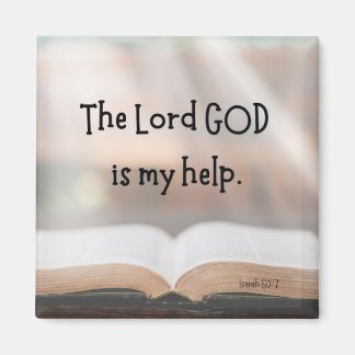 Isaiah 50:7 2-tums magnet