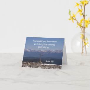 Isaiah 52:7 Hur vacker på bergen är Kort